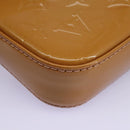 LOUIS VUITTON Vernis Pochette Accessoires Pouch Rose Velours M91575 Auth 114427-15