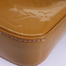 LOUIS VUITTON Vernis Pochette Accessoires Pouch Rose Velours M91575 Auth 114427-16