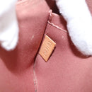 LOUIS VUITTON Vernis Pochette Accessoires Pouch Rose Velours M91575 Auth 114427-12