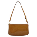 LOUIS VUITTON Vernis Pochette Accessoires Pouch Rose Velours M91575 Auth 114427-13