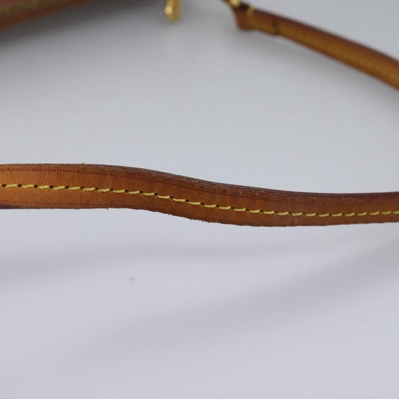 LOUIS VUITTON Vernis Pochette Accessoires Pouch Rose Velours M91575 Auth 114427