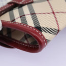 BURBERRY Nova Check Blue Label Waist bag Canvas Beige Auth 114435V-17