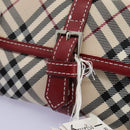 BURBERRY Nova Check Blue Label Waist bag Canvas Beige Auth 114435V-9