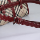 BURBERRY Nova Check Blue Label Waist bag Canvas Beige Auth 114435V-8