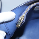Salvatore Ferragamo Gancini Shoulder Bag Leather Blue Auth 114440-21