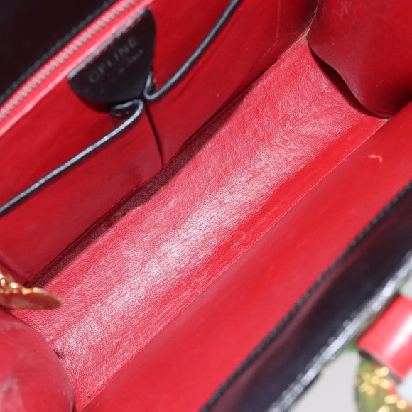 CELINE Shoulder Bag Leather Multicolor Auth 114456