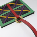 CELINE Shoulder Bag Leather Multicolor Auth 114456-6