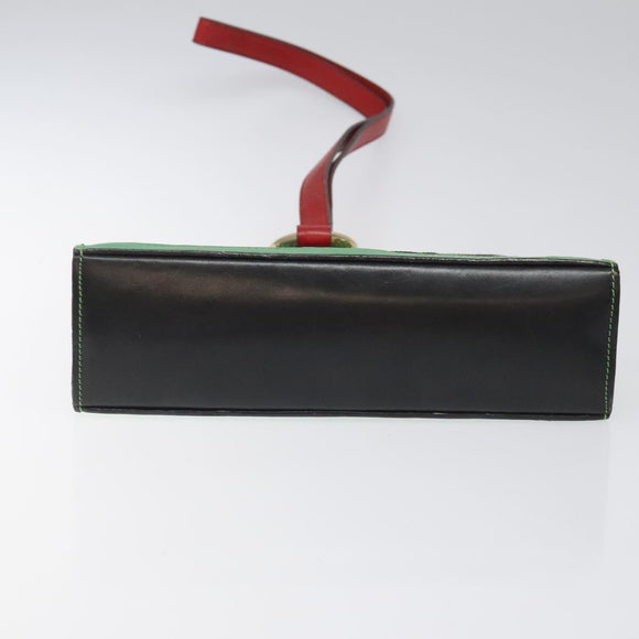 CELINE Shoulder Bag Leather Multicolor Auth 114456