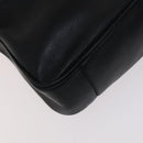 GUCCI Bamboo Hand Bag Leather 2way Black 001 1638 Auth 114458-15