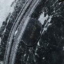 GUCCI Bamboo Hand Bag Leather 2way Black 001 1638 Auth 114458-9