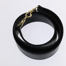 GUCCI Bamboo Hand Bag Leather 2way Black 001 1638 Auth 114458-20