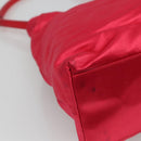PRADA Shoulder Bag Satin Pink Auth 114460-13