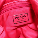 PRADA Shoulder Bag Satin Pink Auth 114460-15