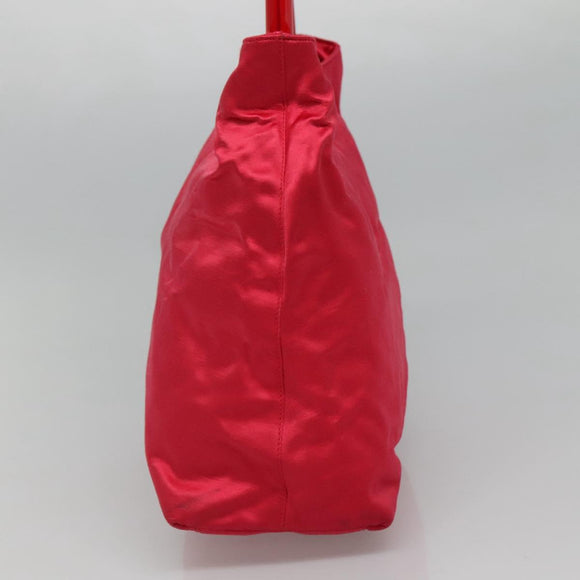 PRADA Shoulder Bag Satin Pink Auth 114460