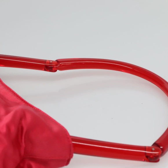 PRADA Shoulder Bag Satin Pink Auth 114460