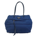 PRADA Hand Bag Nylon 2way Blue Auth 114477-13