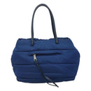 PRADA Hand Bag Nylon 2way Blue Auth 114477-2