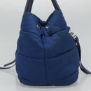 PRADA Hand Bag Nylon 2way Blue Auth 114477-3