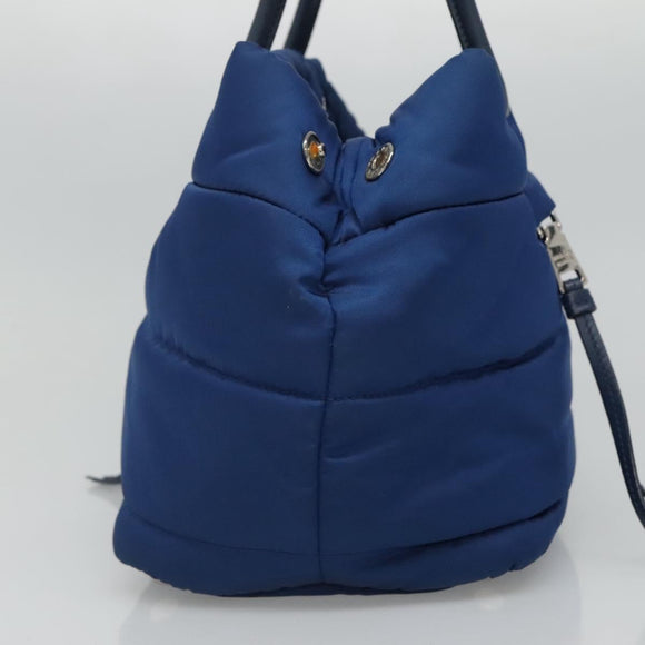 PRADA Hand Bag Nylon 2way Blue Auth 114477