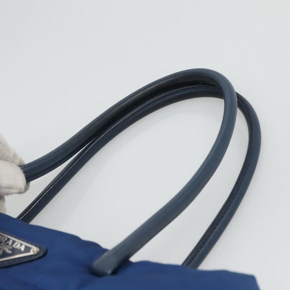 PRADA Hand Bag Nylon 2way Blue Auth 114477