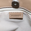 BURBERRY Nova Check Hand Bag PVC Pink Auth 114504-14