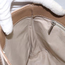 BURBERRY Nova Check Hand Bag PVC Pink Auth 114504-18