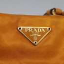 PRADA Shoulder Bag Nylon Orange Auth 114511-17