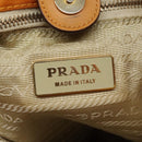 PRADA Shoulder Bag Nylon Orange Auth 114511-18