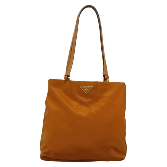 PRADA Shoulder Bag Nylon Orange Auth 114511