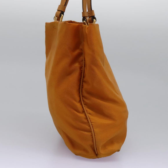 PRADA Shoulder Bag Nylon Orange Auth 114511