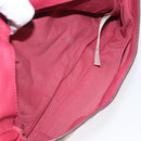 BURBERRY Nova Check Shoulder Bag PVC Pink Beige Auth 114520-18