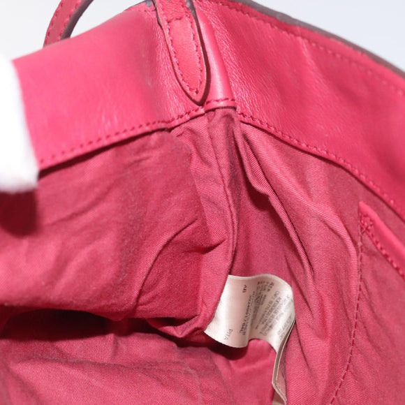 BURBERRY Nova Check Shoulder Bag PVC Pink Beige Auth 114520