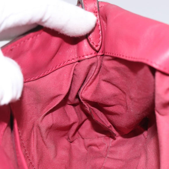 BURBERRY Nova Check Shoulder Bag PVC Pink Beige Auth 114520