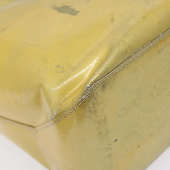 LOUIS VUITTON Monogram Vernis Reade MM Hand Bag Gris M91142 LV Auth 114526