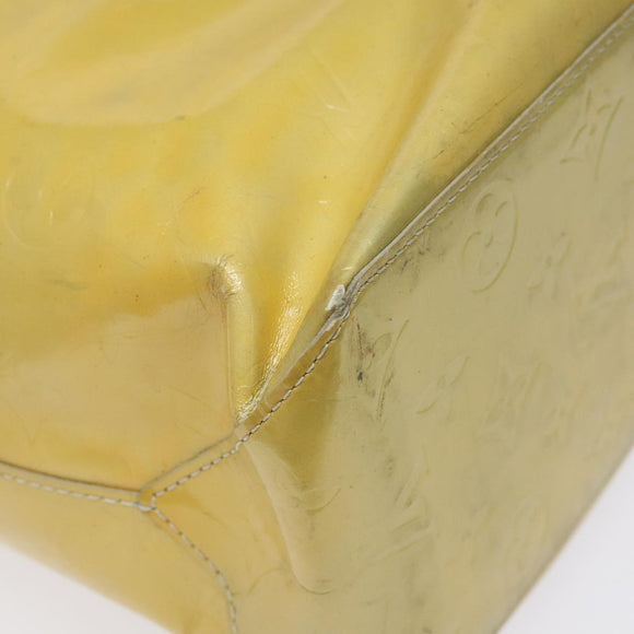 LOUIS VUITTON Monogram Vernis Reade MM Hand Bag Gris M91142 LV Auth 114526