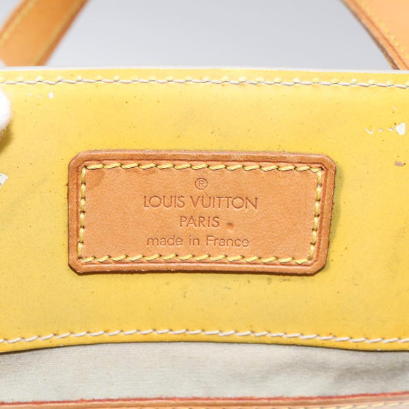 LOUIS VUITTON Monogram Vernis Reade MM Hand Bag Gris M91142 LV Auth 114526