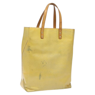 LOUIS VUITTON Monogram Vernis Reade MM Hand Bag Gris M91142 LV Auth 114526