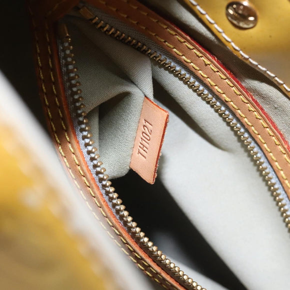 LOUIS VUITTON Monogram Vernis Reade MM Hand Bag Gris M91142 LV Auth 114526