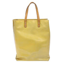 LOUIS VUITTON Monogram Vernis Reade MM Hand Bag Gris M91142 LV Auth 114526-2