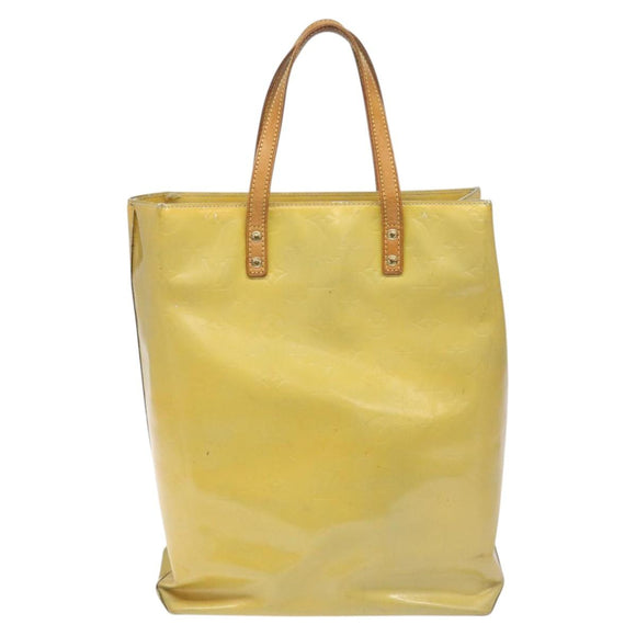 LOUIS VUITTON Monogram Vernis Reade MM Hand Bag Gris M91142 LV Auth 114526