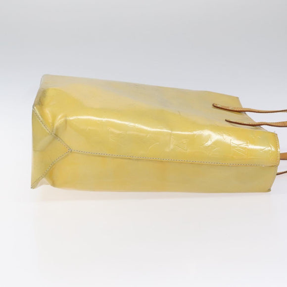 LOUIS VUITTON Monogram Vernis Reade MM Hand Bag Gris M91142 LV Auth 114526