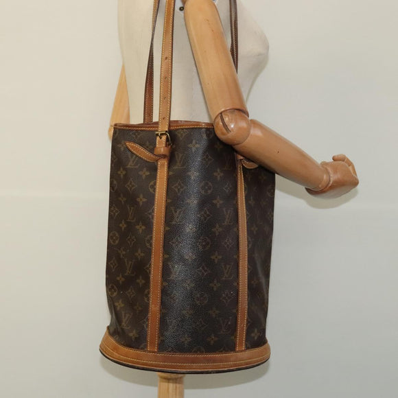 LOUIS VUITTON Monogram Bucket GM Shoulder Bag M42236 LV Auth 114530