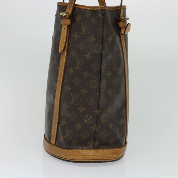 LOUIS VUITTON Monogram Bucket GM Shoulder Bag M42236 LV Auth 114530
