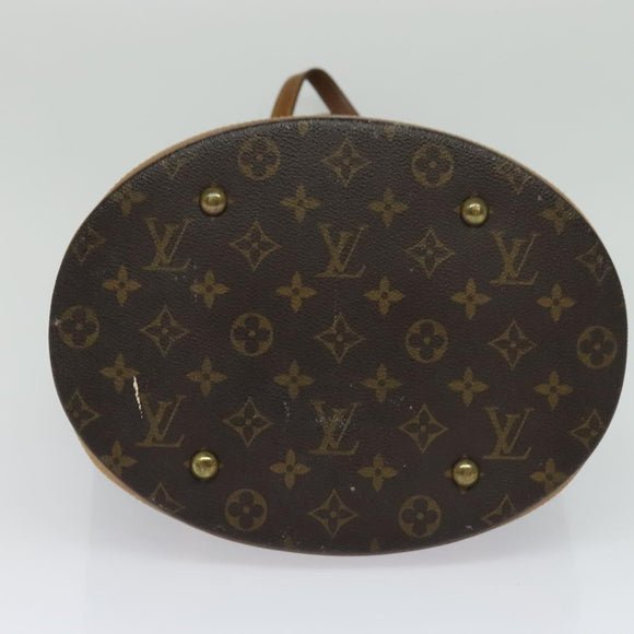 LOUIS VUITTON Monogram Bucket GM Shoulder Bag M42236 LV Auth 114530