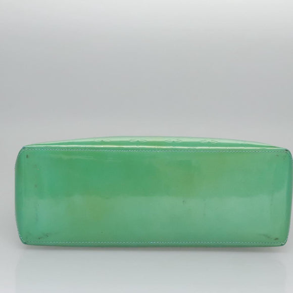 LOUIS VUITTON Monogram Vernis Wilshire PM Hand Bag Blue Lagon M91724 Auth 114561