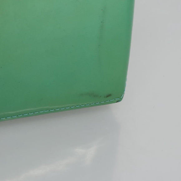 LOUIS VUITTON Monogram Vernis Wilshire PM Hand Bag Blue Lagon M91724 Auth 114561