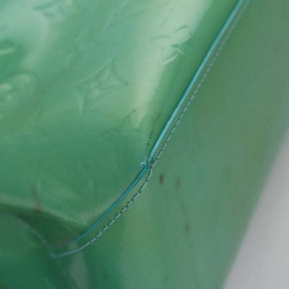 LOUIS VUITTON Monogram Vernis Wilshire PM Hand Bag Blue Lagon M91724 Auth 114561