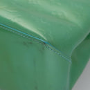 LOUIS VUITTON Monogram Vernis Wilshire PM Hand Bag Blue Lagon M91724 Auth 114561-10