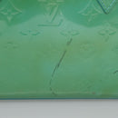 LOUIS VUITTON Monogram Vernis Wilshire PM Hand Bag Blue Lagon M91724 Auth 114561-3