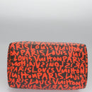 LOUIS VUITTON Monogram Graffiti Speedy 30 Hand Bag Orange M93705 LV Auth 114571A-11
